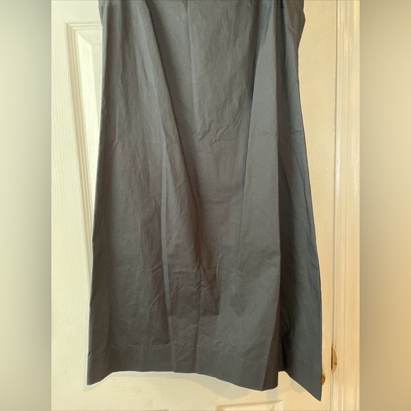 J.Crew Ruffle Neck Black Shift Dress 100% Cotton Size 00 - Picture 3 of 15